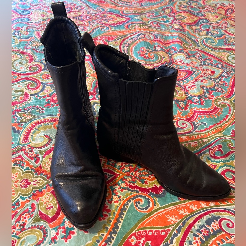 Alexander Wang Leather Mid Calf Bootie